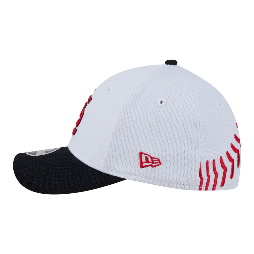 St. Louis Cardinals Youth Baseball 39THIRTY M-Crown Flex Hat White/Red | New Era