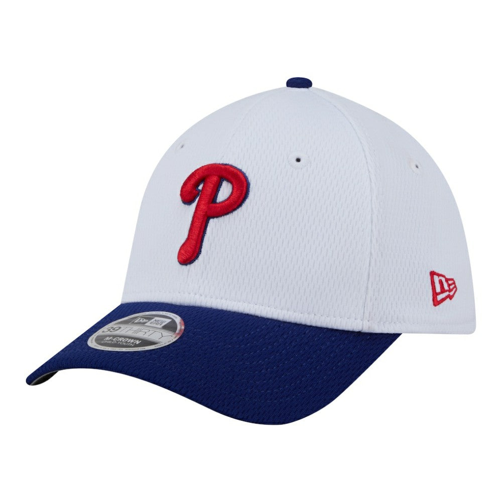 Philadelphia Phillies Youth Baseball 39THIRTY M-Crown Flex Hat White/Red | New Era