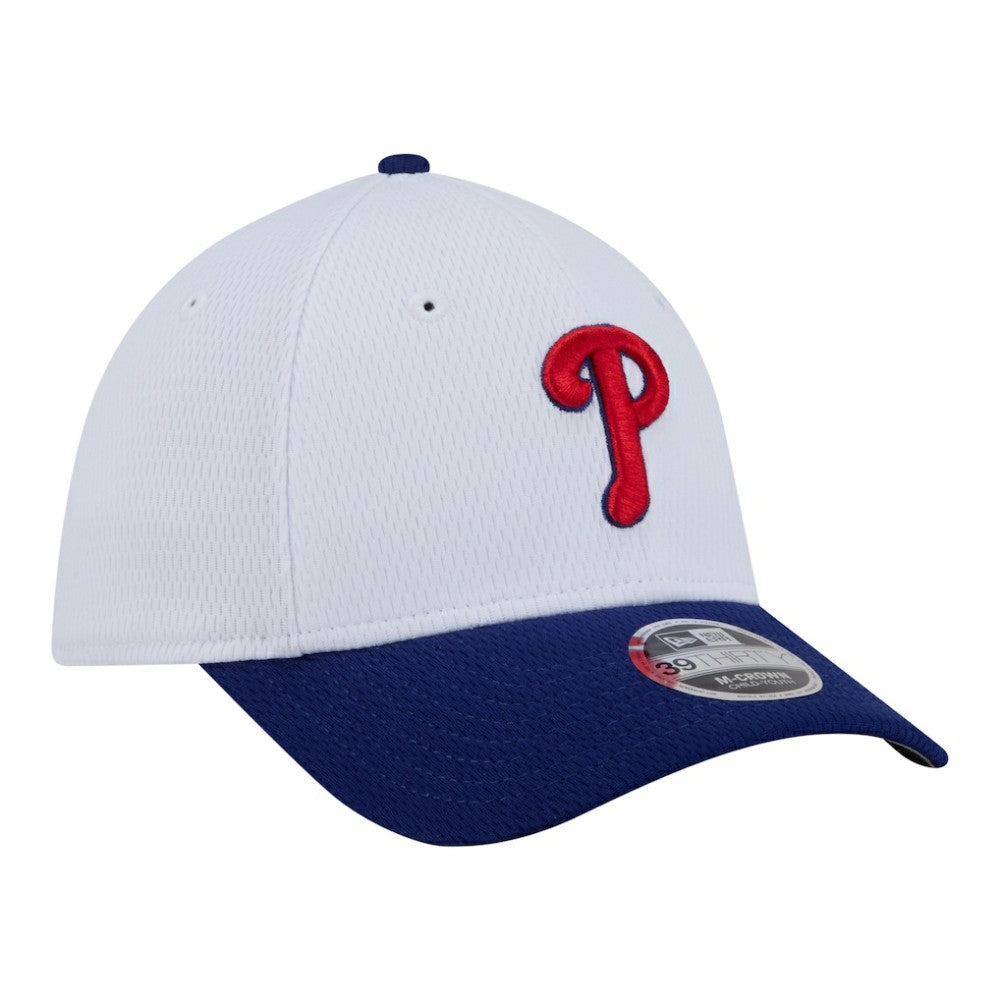 Philadelphia Phillies Youth Baseball 39THIRTY M-Crown Flex Hat White/Red | New Era
