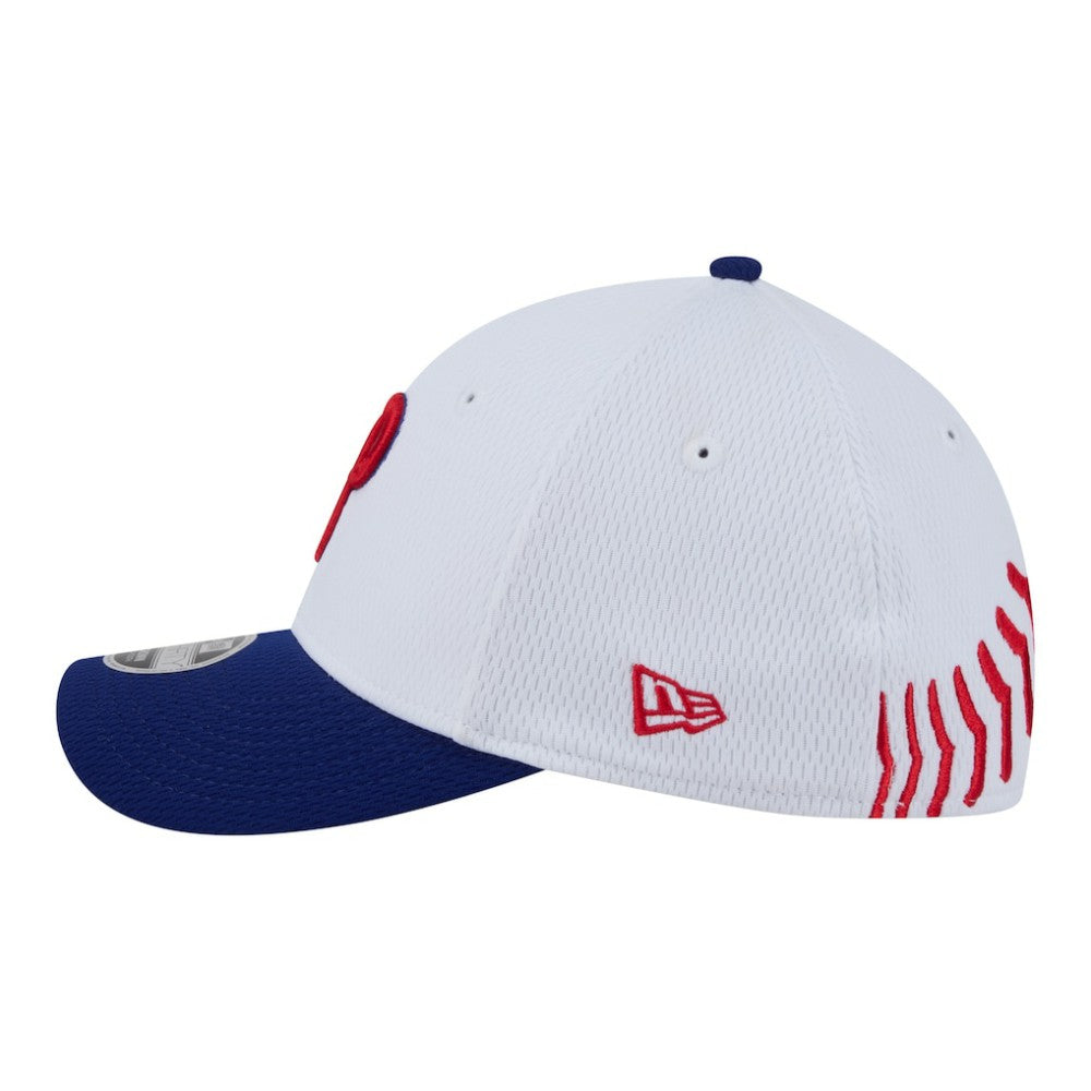 Philadelphia Phillies Youth Baseball 39THIRTY M-Crown Flex Hat White/Red | New Era