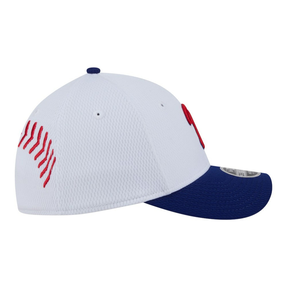 Philadelphia Phillies Youth Baseball 39THIRTY M-Crown Flex Hat White/Red | New Era