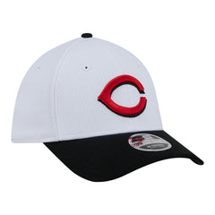 Cincinnati Reds Youth Baseball 39THIRTY M-Crown Flex Hat White/Red | New Era
