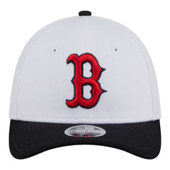 Boston Red Sox Youth Baseball 39THIRTY M-Crown Flex Hat White/Navy | New Era