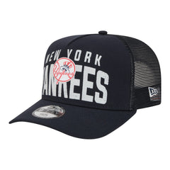 New York Yankees Youth Logo Fade A-Frame 9FIFTY Snapback Hat Navy | New Era