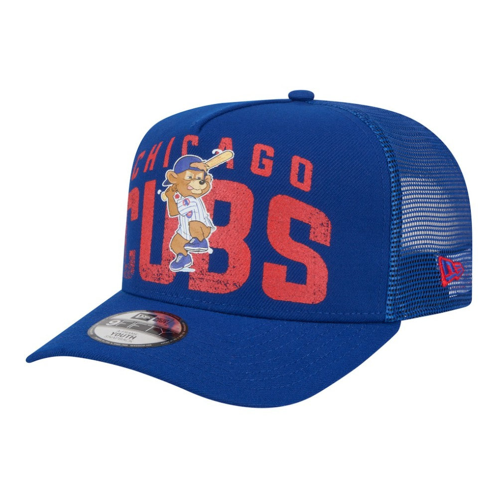 Chicago Cubs Youth Logo Fade A-Frame 9FIFTY Snapback Hat Royal | New Era