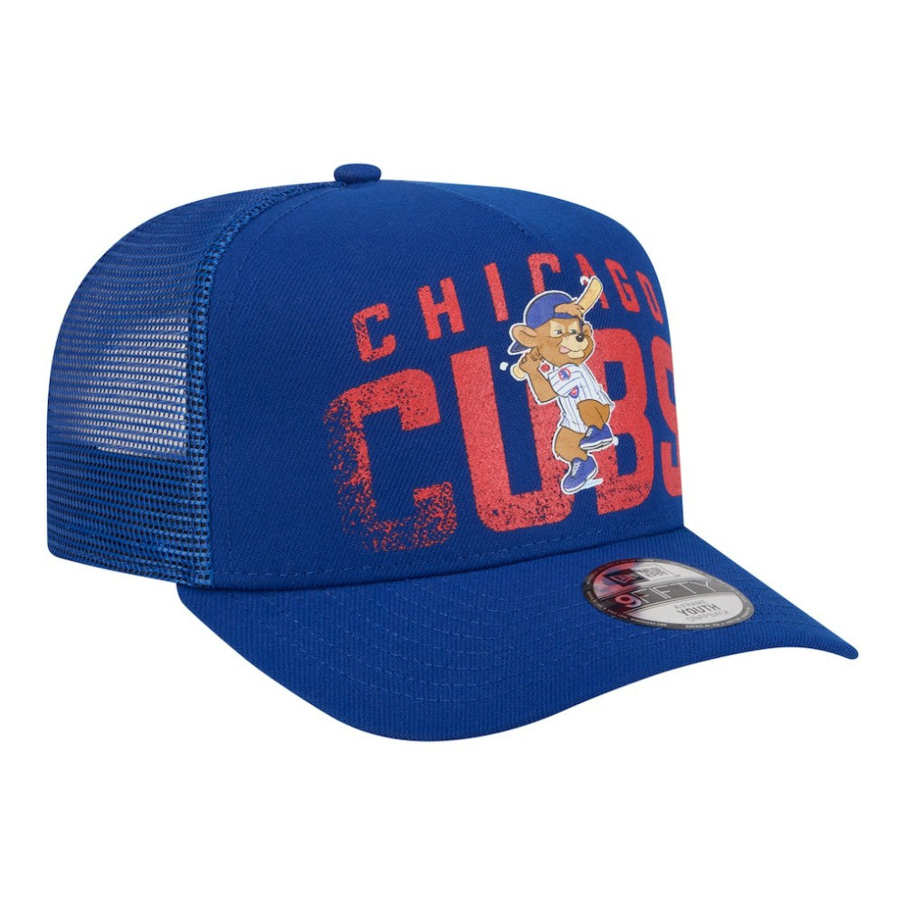 Chicago Cubs Youth Logo Fade A-Frame 9FIFTY Snapback Hat Royal | New Era
