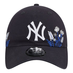 New York Yankees Women's Wildflower Casual Classic Adjustable Hat Navy | New Era
