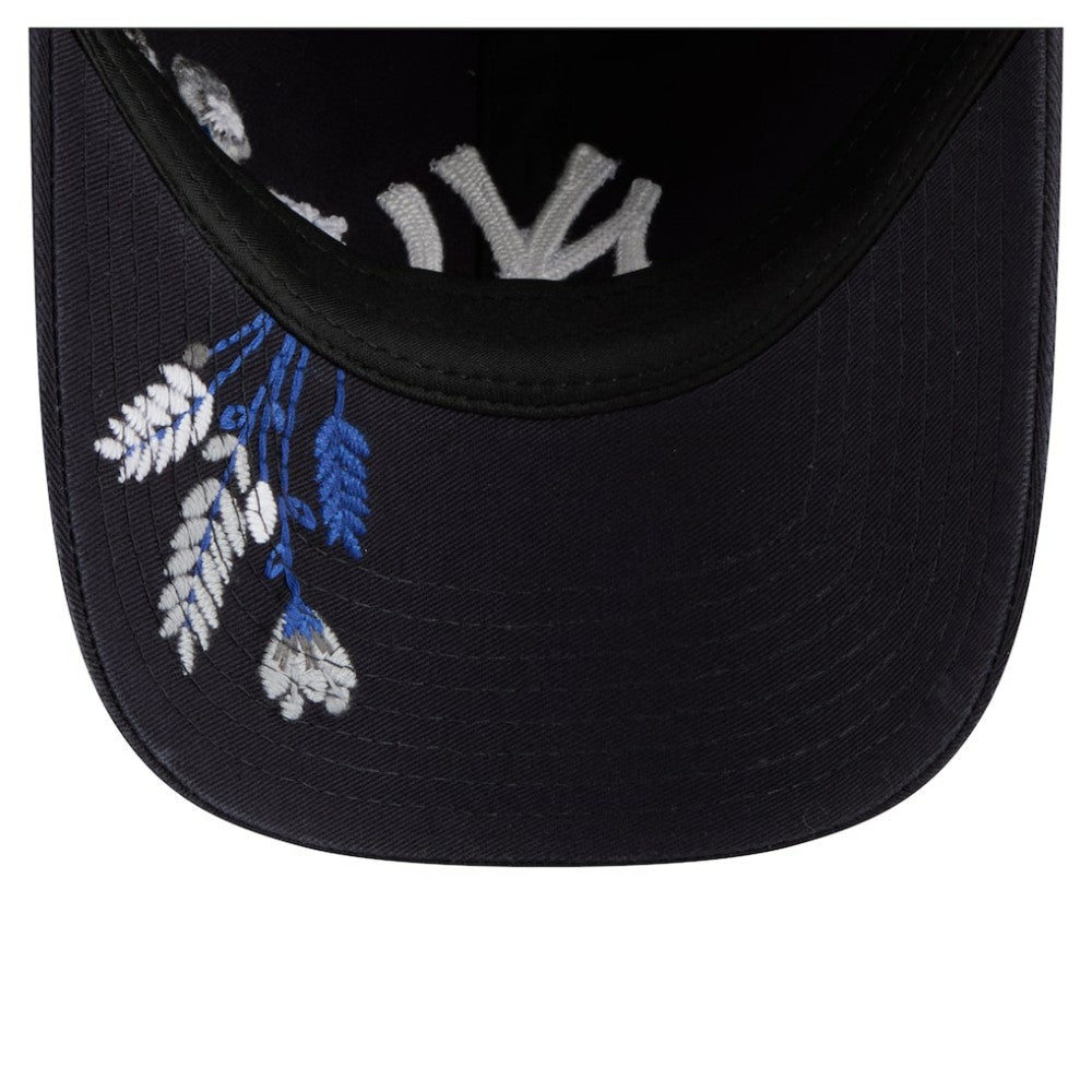 New York Yankees Women's Wildflower Casual Classic Adjustable Hat Navy | New Era