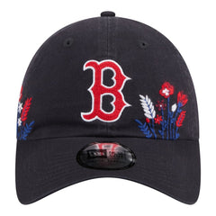 Boston Red Sox Women's Wildflower Casual Classic Adjustable Hat Navy | New Era