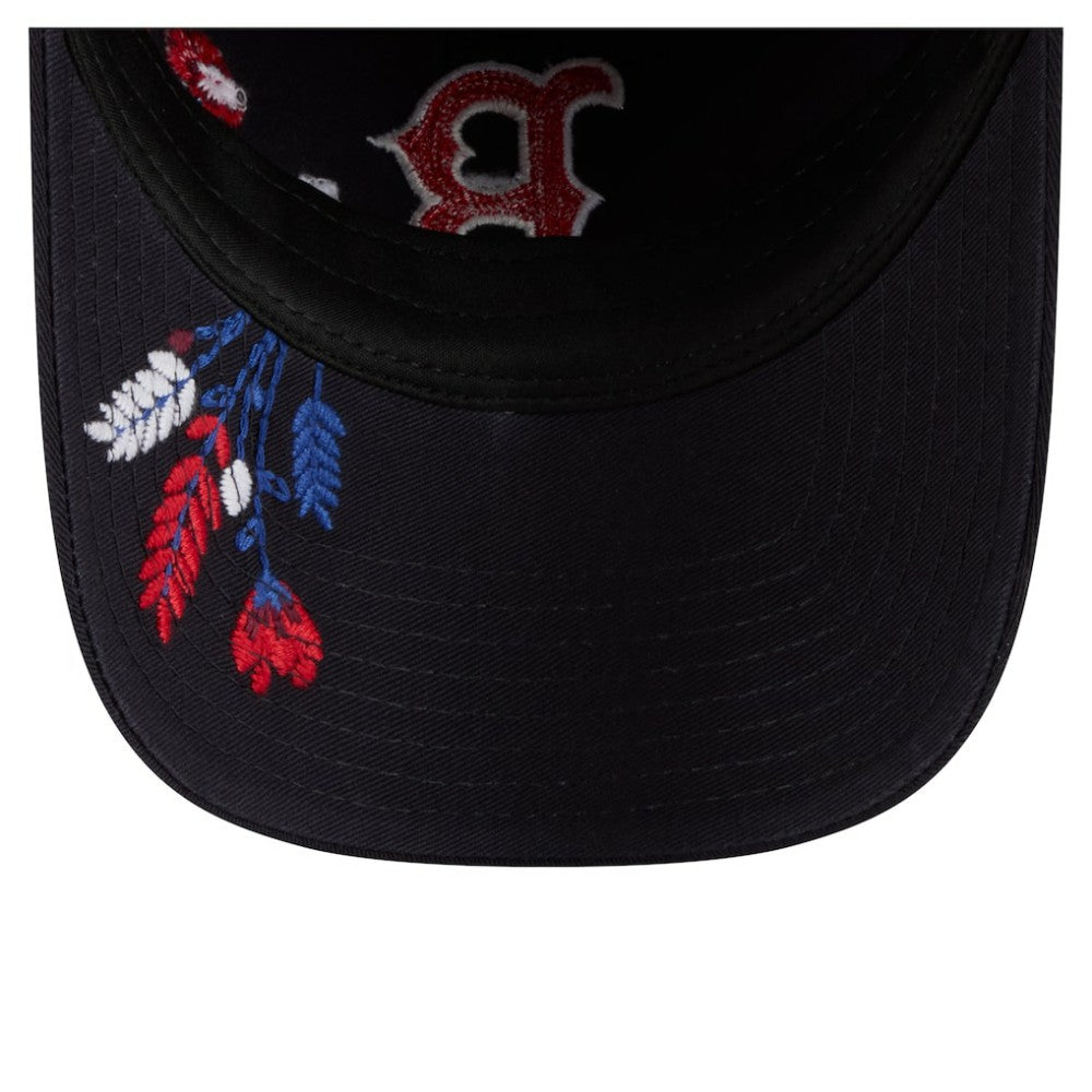 Boston Red Sox Women's Wildflower Casual Classic Adjustable Hat Navy | New Era