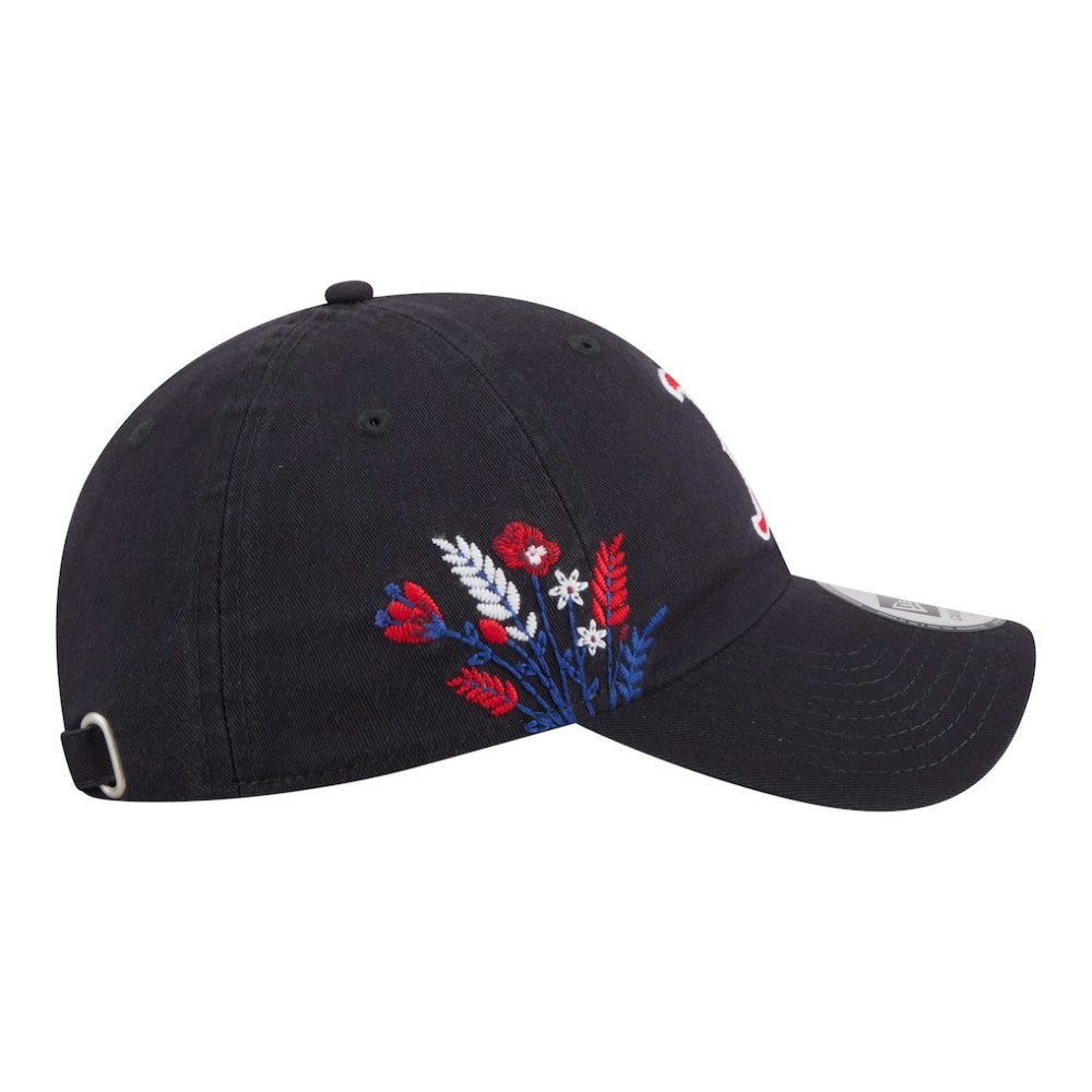 Boston Red Sox Women's Wildflower Casual Classic Adjustable Hat Navy | New Era