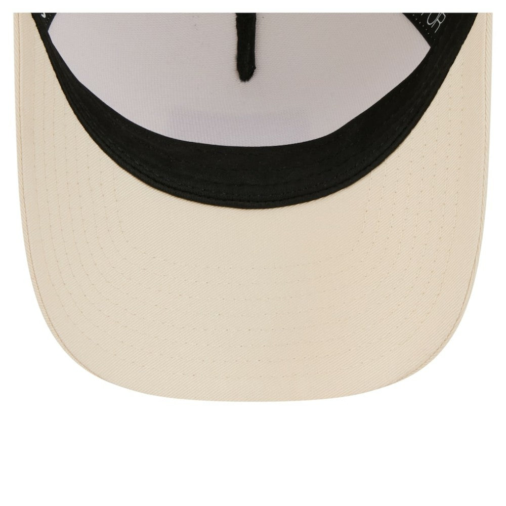 New York Mets Women's Tonal Patch 9FORTY M-Crown A-Frame Trucker Adjustable Hat Light Beige | New Era