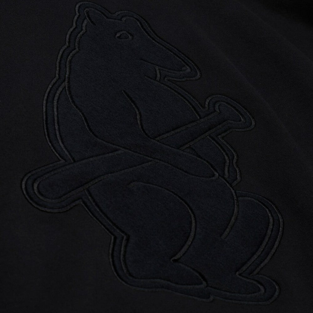 Chicago Cubs Phantom Fleece Crewneck Sweatshirt Black | Mitchell & Ness