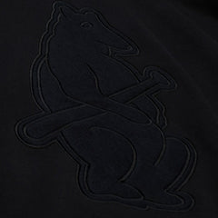 Chicago Cubs Phantom Fleece Crewneck Sweatshirt Black | Mitchell & Ness