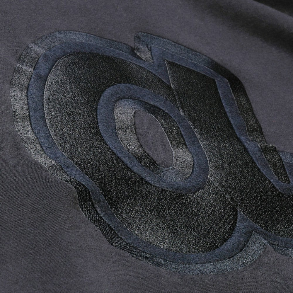 Atlanta Braves Phantom Fleece Crewneck Sweatshirt Black | Mitchell & Ness
