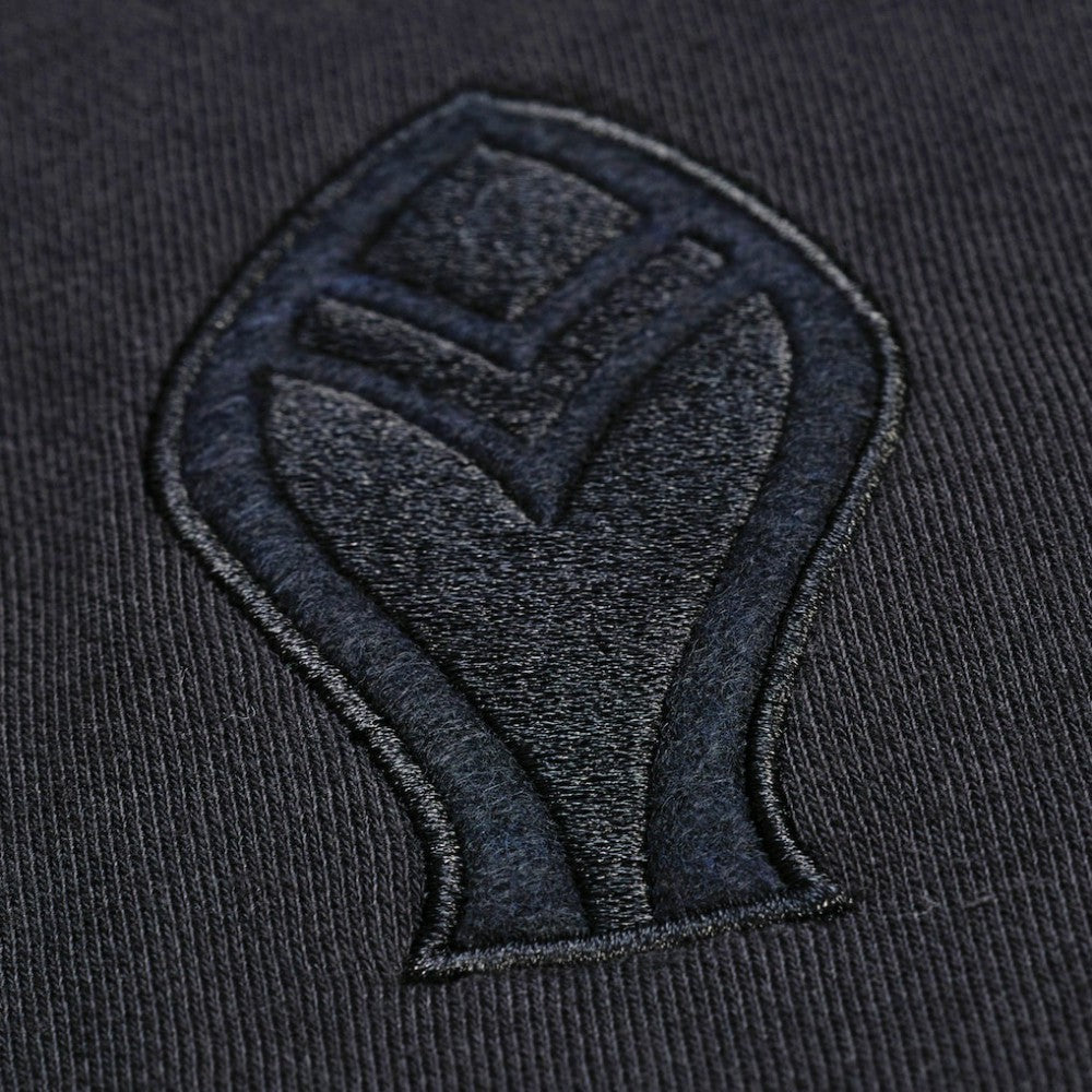 Atlanta Braves Phantom Fleece Crewneck Sweatshirt Black | Mitchell & Ness