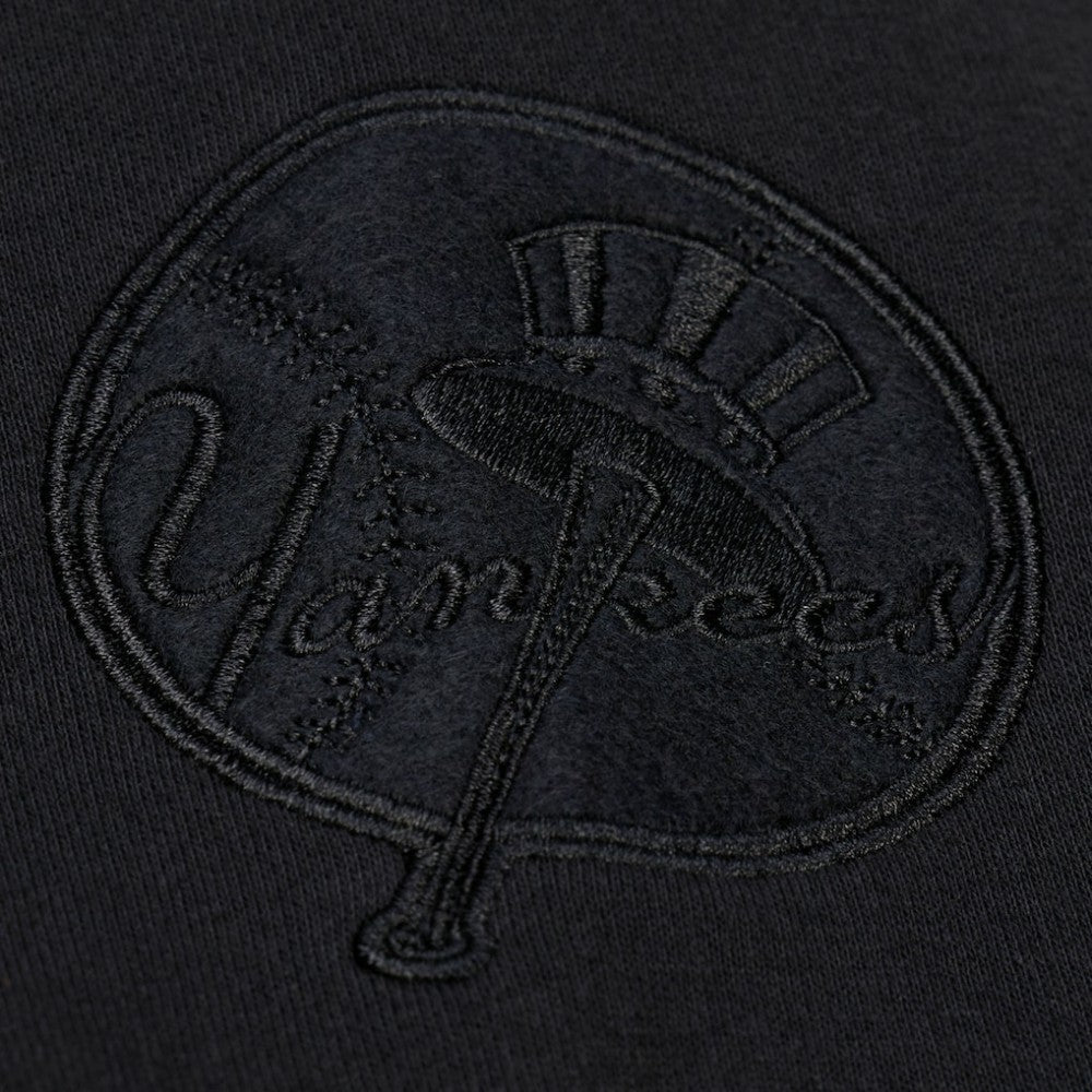 New York Yankees Phantom Fleece Crewneck Sweatshirt Black | Mitchell & Ness