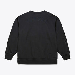 Boston Red Sox Phantom Fleece Crewneck Sweatshirt Black | Mitchell & Ness