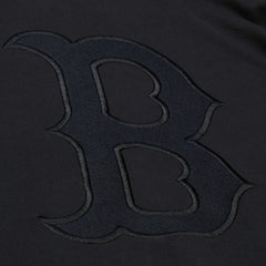Boston Red Sox Phantom Fleece Crewneck Sweatshirt Black | Mitchell & Ness