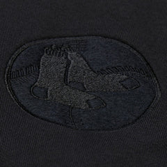 Boston Red Sox Phantom Fleece Crewneck Sweatshirt Black | Mitchell & Ness