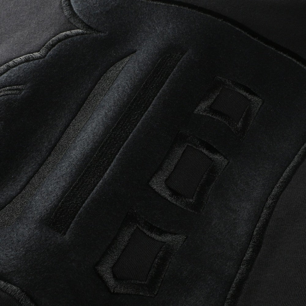 Detroit Tigers Phantom Fleece Crewneck Sweatshirt Black | Mitchell & Ness