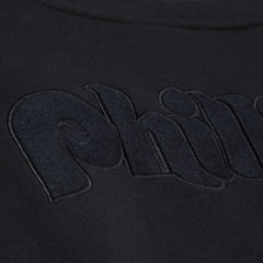Philadelphia Phillies Phantom Fleece Crewneck Sweatshirt Black | Mitchell & Ness