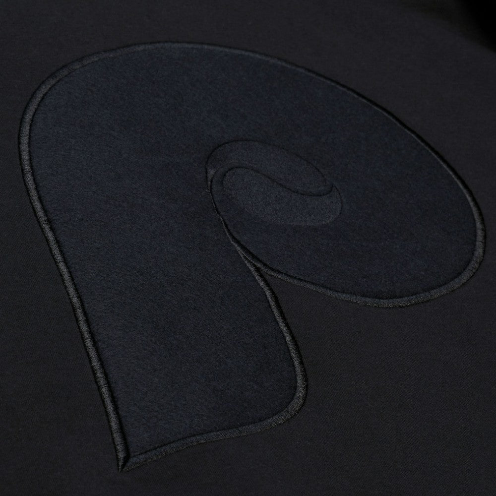 Philadelphia Phillies Phantom Fleece Crewneck Sweatshirt Black | Mitchell & Ness