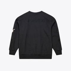 San Diego Padres Phantom Fleece Crewneck Sweatshirt Black | Mitchell & Ness