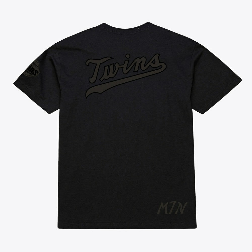 Minnesota Twins Cooperstown Collection Phantom T-Shirt Black | Mitchell & Ness