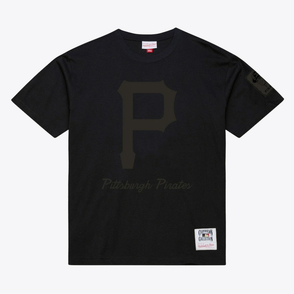Pittsburgh Pirates Cooperstown Collection Phantom T-Shirt Black | Mitchell & Ness