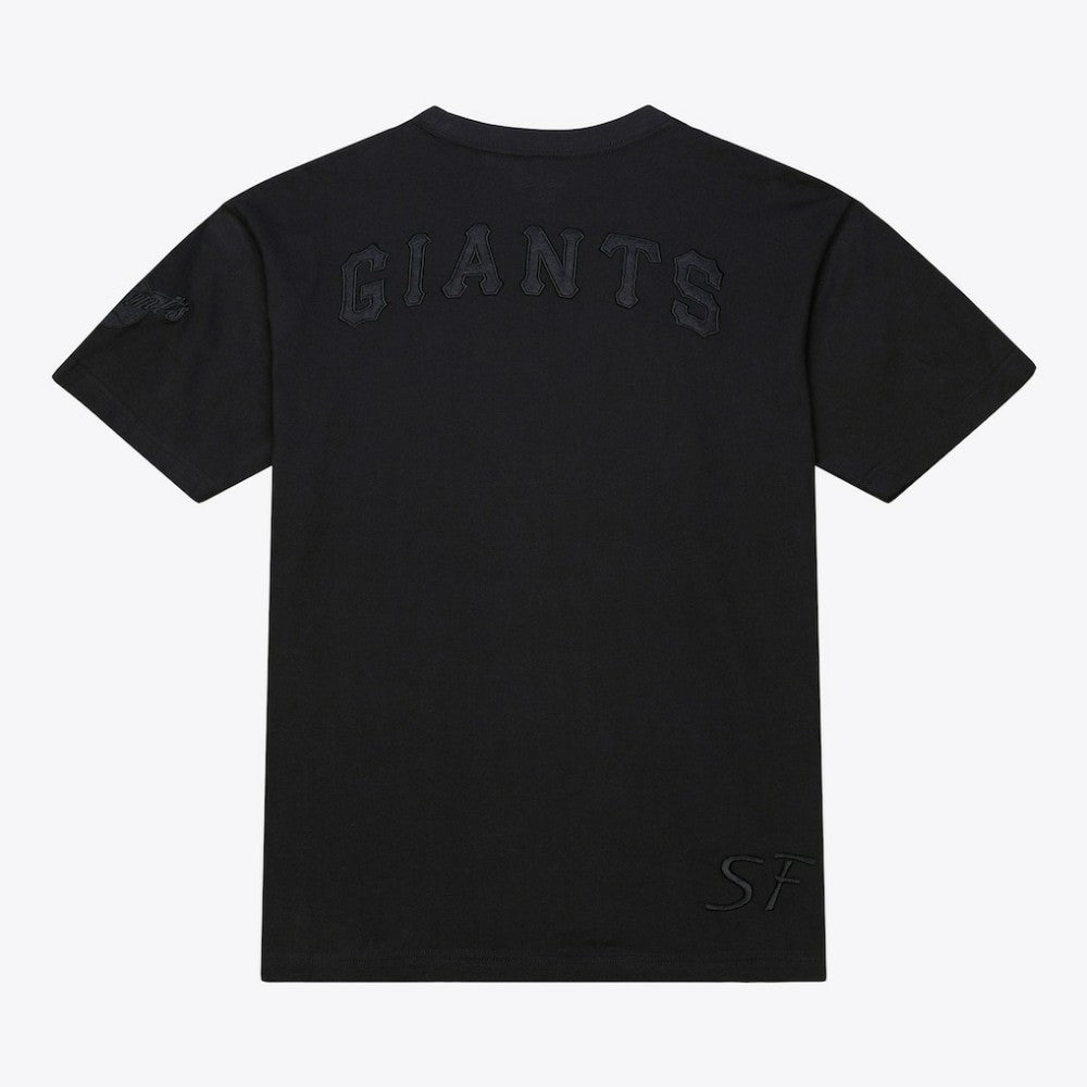 San Francisco Giants Cooperstown Collection Phantom T-Shirt Black | Mitchell & Ness