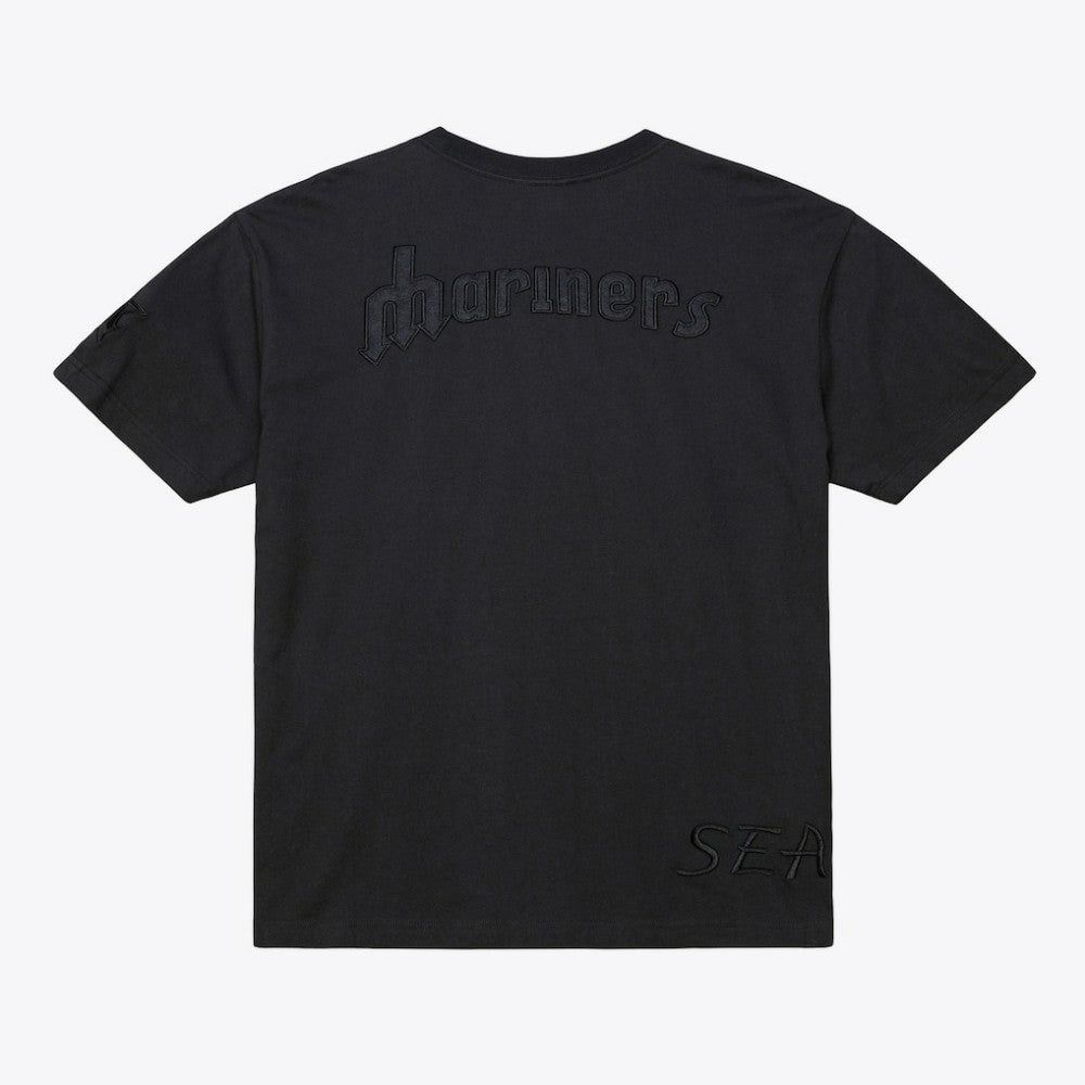 Seattle Mariners Cooperstown Collection Phantom T-Shirt Black | Mitchell & Ness