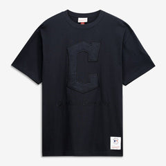 Cleveland Guardians Cooperstown Collection Phantom T-Shirt Black | Mitchell & Ness