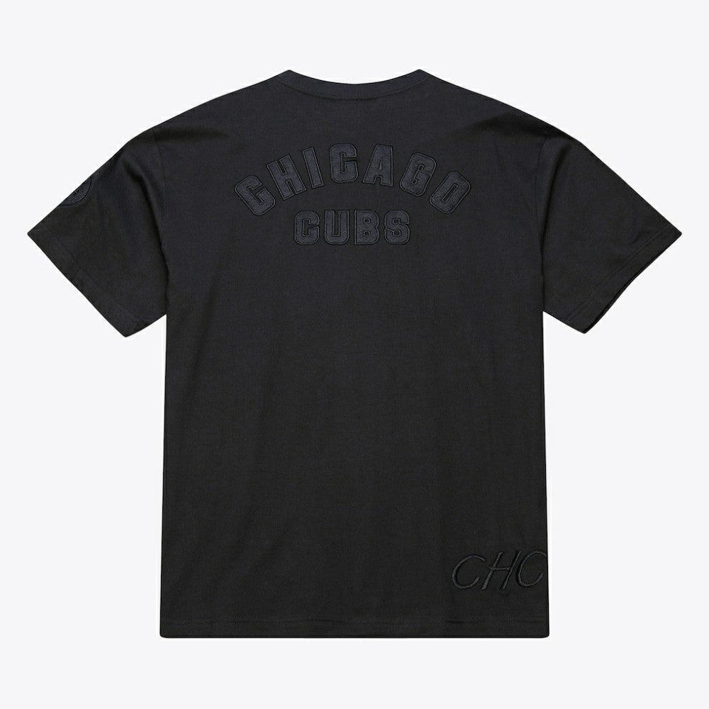 Chicago Cubs Cooperstown Collection Phantom T-Shirt Black | Mitchell & Ness