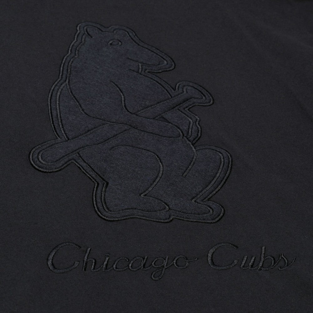 Chicago Cubs Cooperstown Collection Phantom T-Shirt Black | Mitchell & Ness