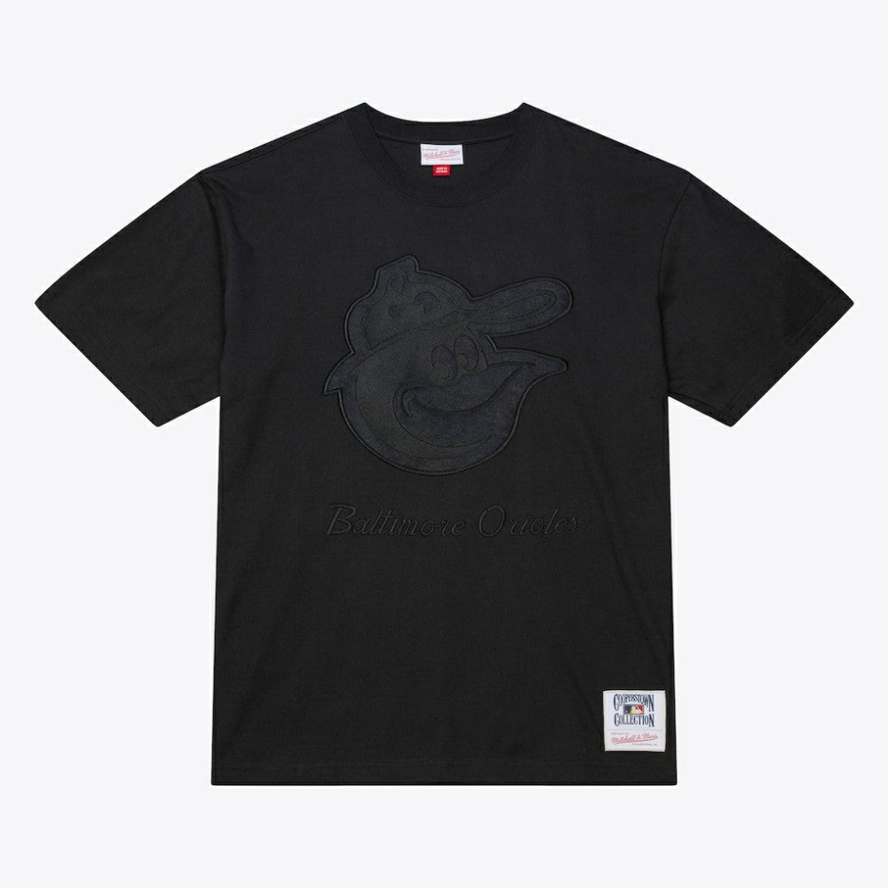 Baltimore Orioles Cooperstown Collection Phantom T-Shirt Black | Mitchell & Ness