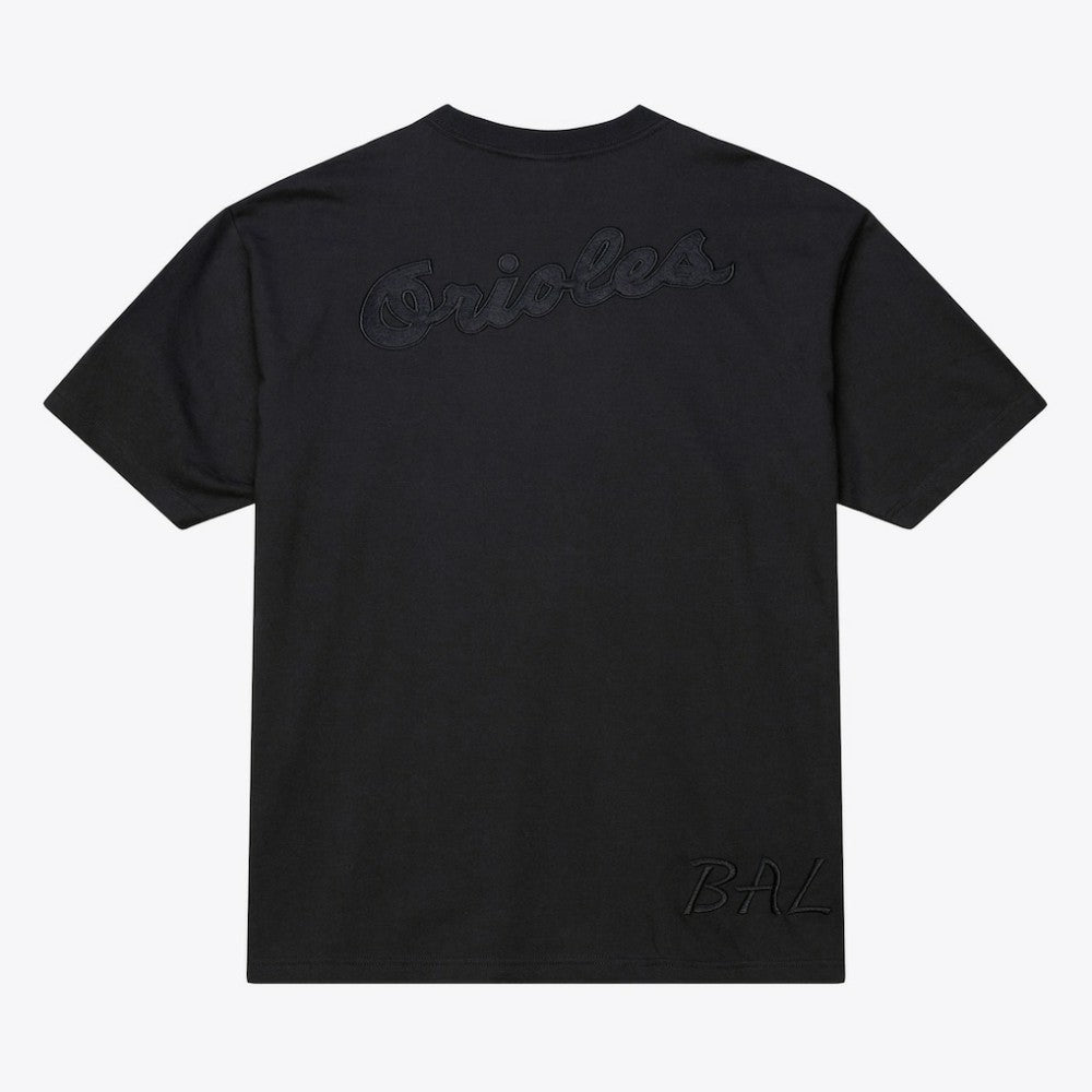 Baltimore Orioles Cooperstown Collection Phantom T-Shirt Black | Mitchell & Ness