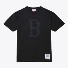 Boston Red Sox Cooperstown Collection Phantom T-Shirt Black | Mitchell & Ness