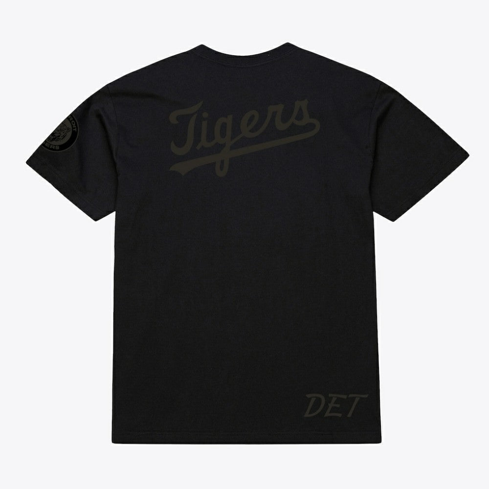 Detroit Tigers Cooperstown Collection Phantom T-Shirt Black | Mitchell & Ness