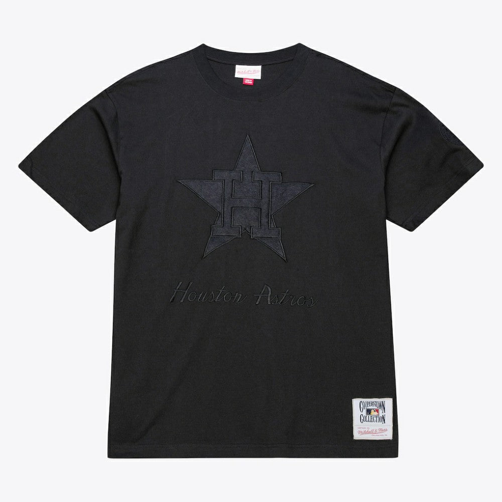 Houston Astros Cooperstown Collection Phantom T-Shirt Black | Mitchell & Ness