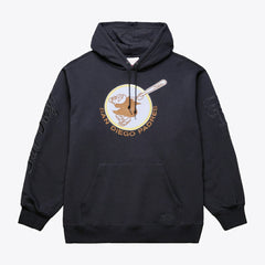 San Diego Padres Phantom Fleece Hoodie Black | Mitchell & Ness