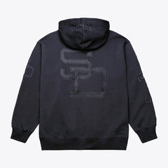 San Diego Padres Phantom Fleece Hoodie Black | Mitchell & Ness