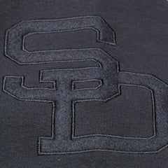 San Diego Padres Phantom Fleece Hoodie Black | Mitchell & Ness