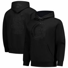 Chicago Cubs Phantom Fleece Hoodie Black | Mitchell & Ness