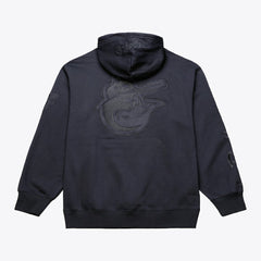Baltimore Orioles Phantom Fleece Hoodie Black | Mitchell & Ness