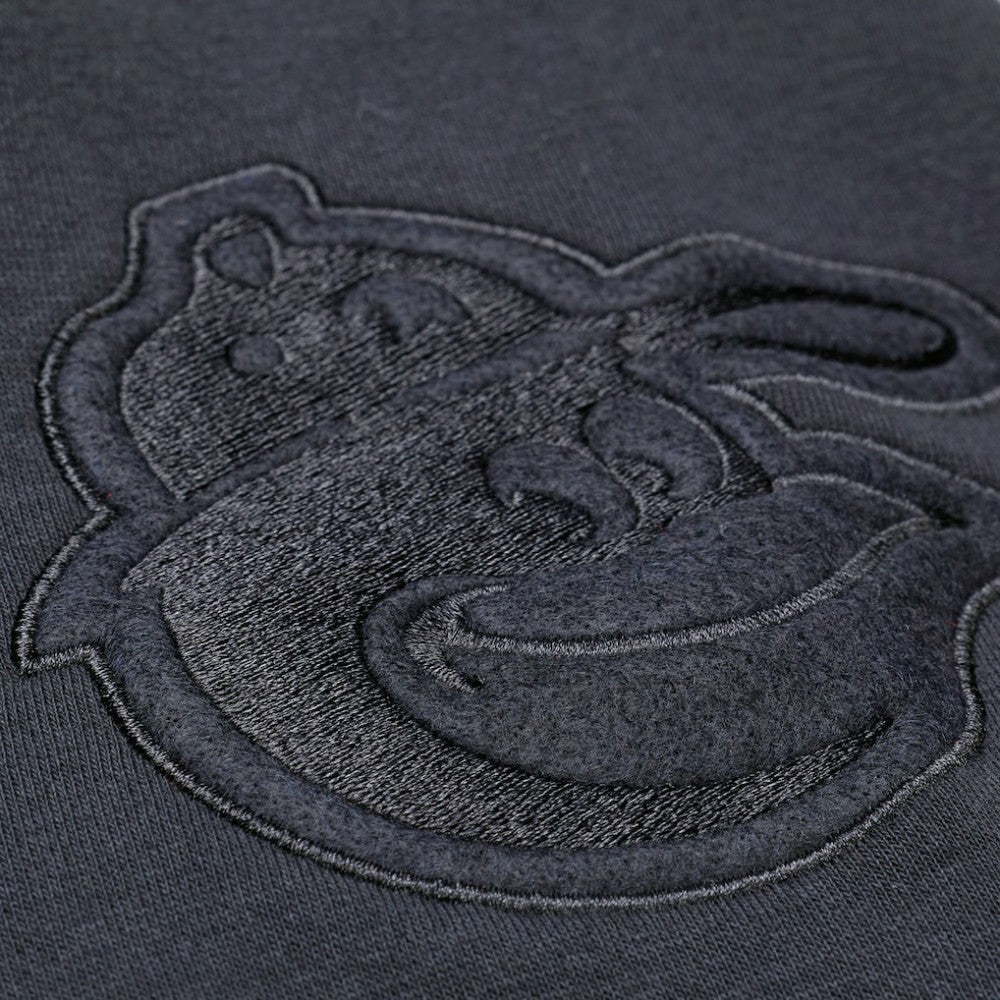 Baltimore Orioles Phantom Fleece Hoodie Black | Mitchell & Ness