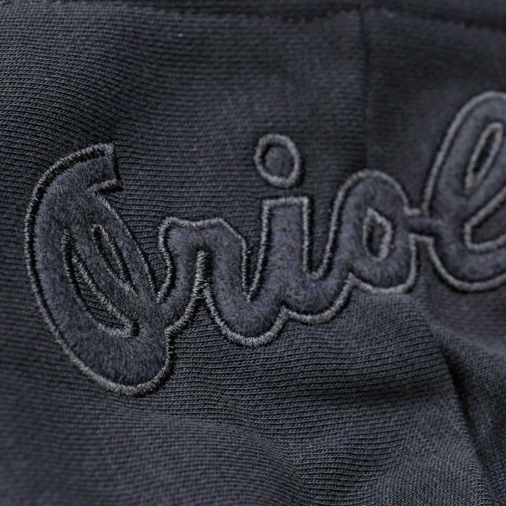 Baltimore Orioles Phantom Fleece Hoodie Black | Mitchell & Ness