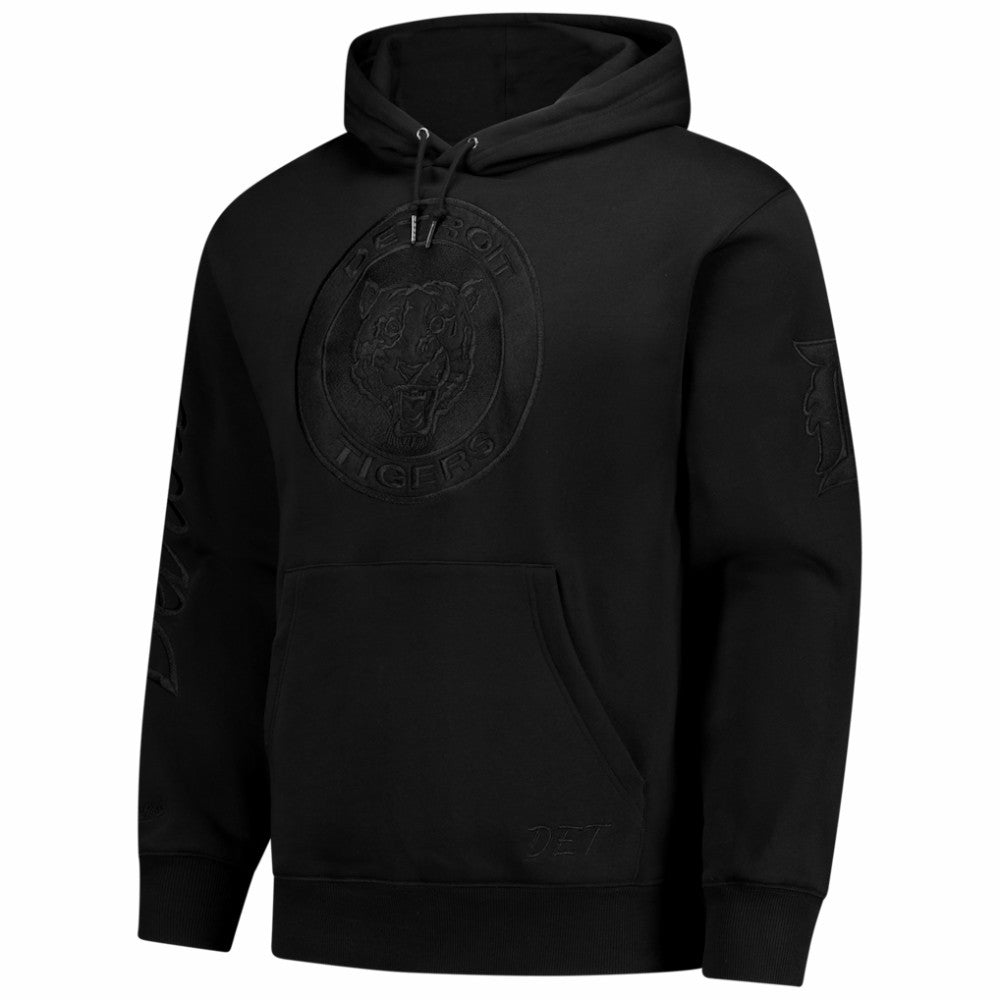 Detroit Tigers Phantom Fleece Hoodie Black | Mitchell & Ness