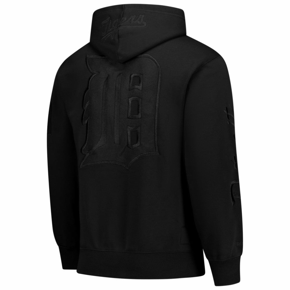 Detroit Tigers Phantom Fleece Hoodie Black | Mitchell & Ness
