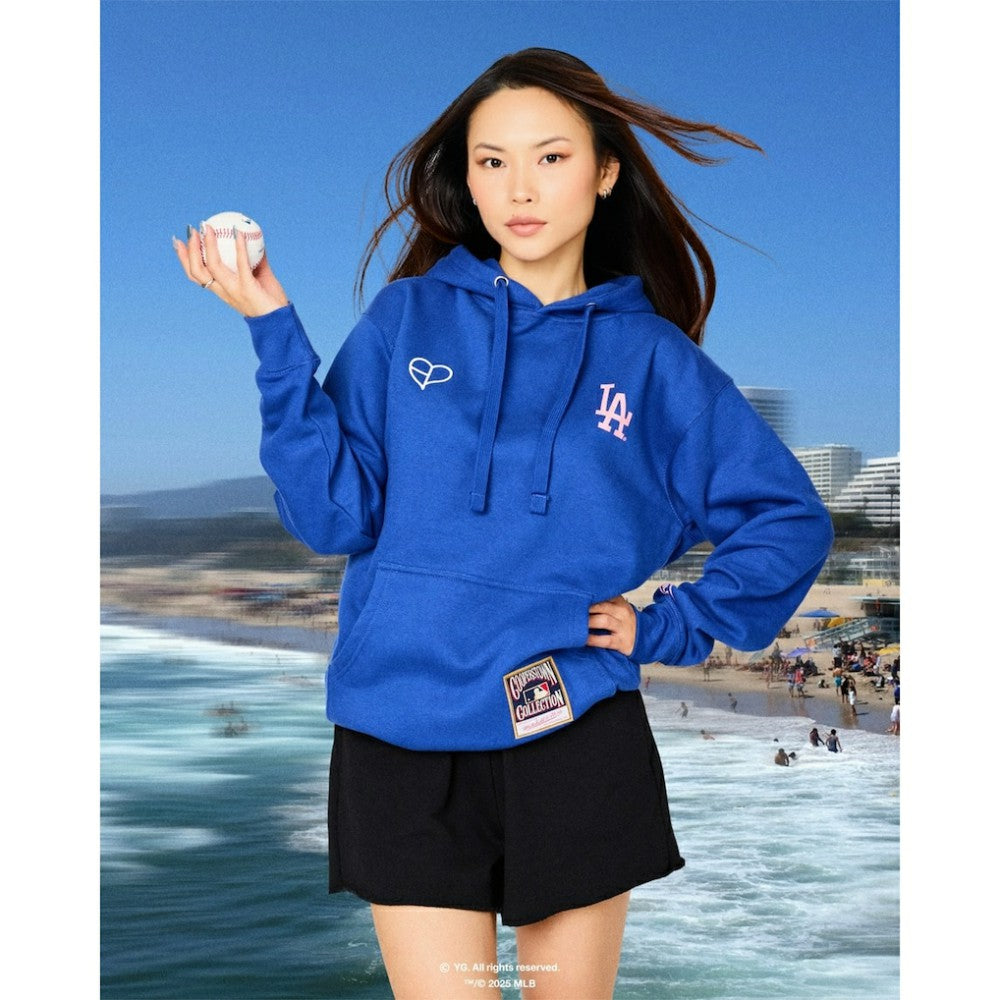 Los Angeles Dodgers x BLACKPINK  Pullover Hoodie Royal Limited Edition | Mitchell & Ness